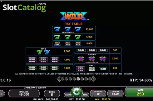 Bildschirm8. X Wild X slot