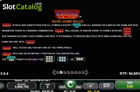 Captura de tela6. Triple Jewels (Spin Games) slot