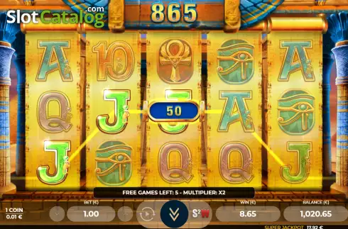 Free Spins screen 2. Egyptian Fever slot