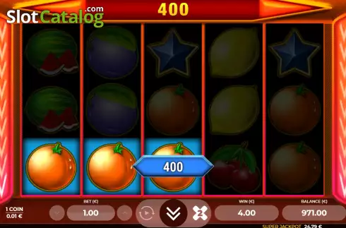 Win screen 2. Fruits Reveal slot