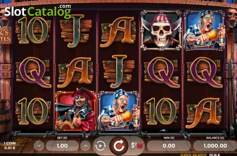 Game screen. Jack's Pirates slot