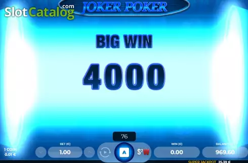 Win screen 3. Joker Poker 3 slot
