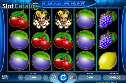 Game screen. Joker Poker 5 slot