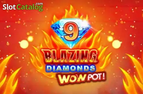 9 Blazing Diamonds Wowpot Logo