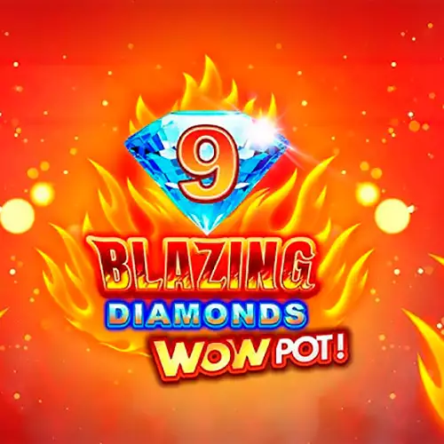 9 Blazing Diamonds Wowpot Λογότυπο