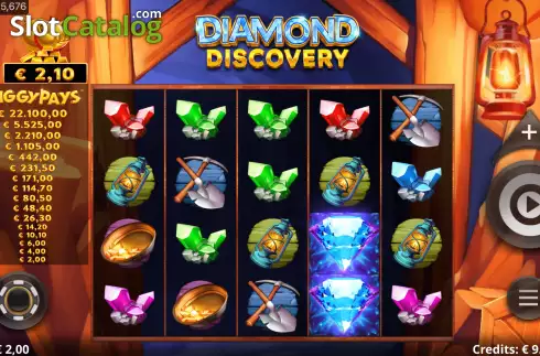 画面3. Diamond Discovery カジノスロット