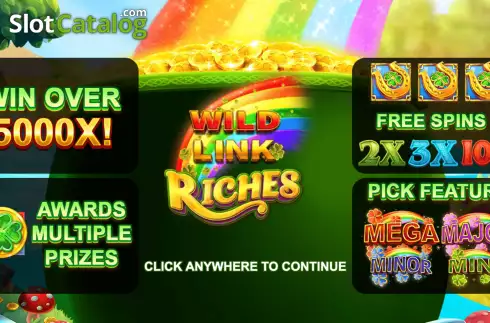 Start Screen. Wild Link Riches slot
