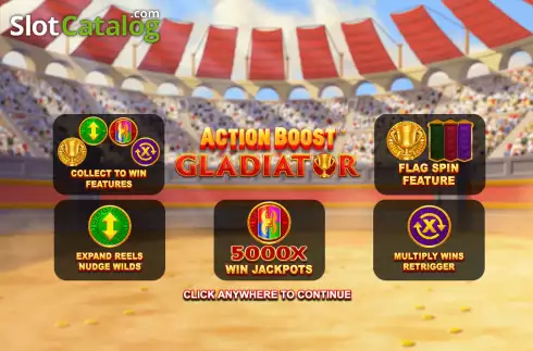 Bildschirm2. Action Boost Gladiator slot