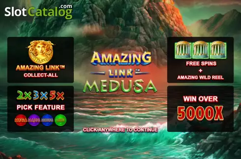 Start Screen. Amazing Link Medusa slot