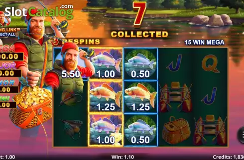 Free Spins Win Screen. Amazing Link Frenzy slot