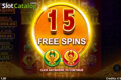 Free Spins Win Screen 2. Action Cash Ra's Riches slot