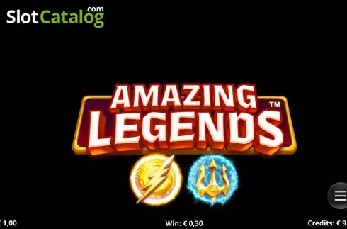 Hold and Win Bonus Gameplay Screen. Amazing Legends slot