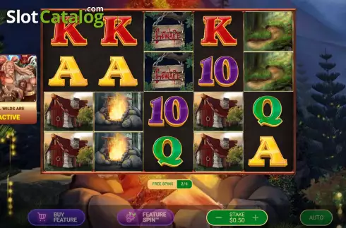 Free Spins screen 2. All About the Wilds slot