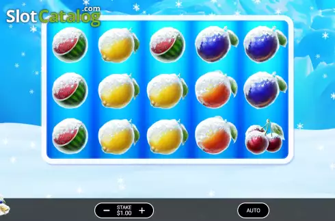 Game screen. Icy Fruits 10 slot