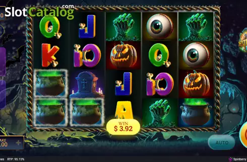 Win screen 2. Halloween Riches slot