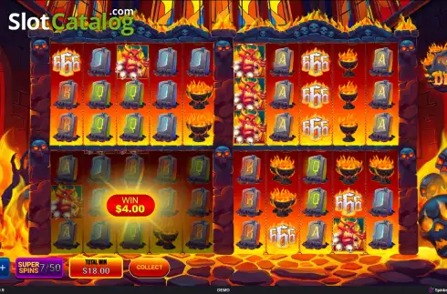 Ekran3. Flaming Hot Devil yuvası