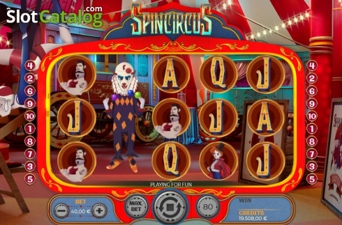Win Screen 3. Spincircus slot