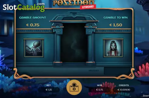 Risk Game screen. Poseidon Xtreme! slot
