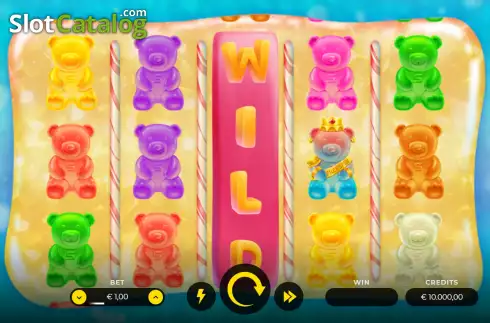 Game screen. Jelly Teddy slot