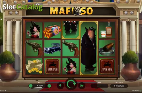 Schermo2. Mafioso Deluxe slot