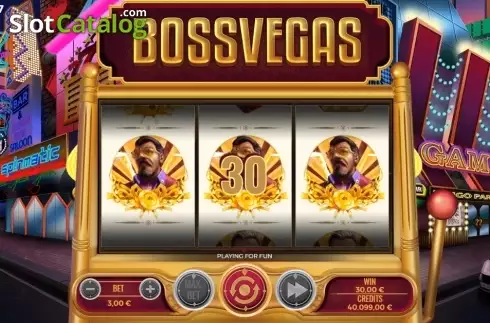 Win Screen 3. Boss Vegas slot