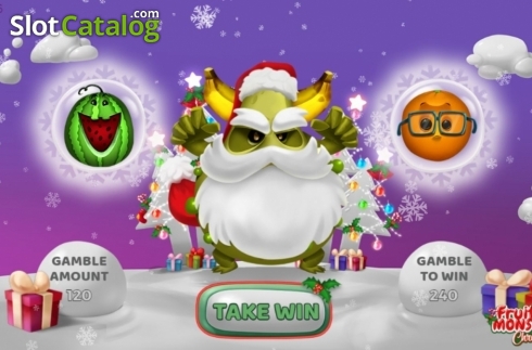 Ecran5. Fruit Monster Christmas slot