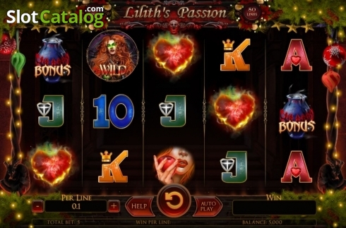 Reel Screen. Lilith's Passion Christmas Edition slot