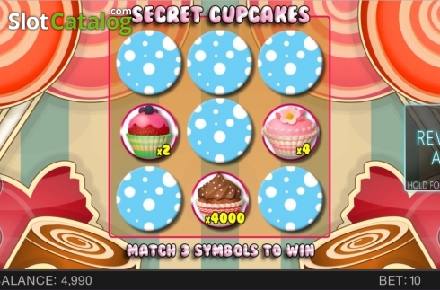Game Screen 2. Secret Cupcakes slot