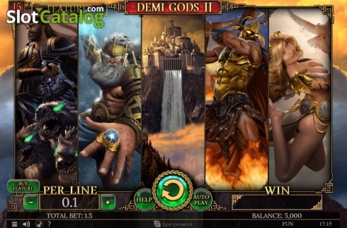 Captura de tela2. Demi Gods II 15 Lines slot