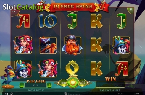 Free Spins 2. A Pirate's Quest (Spinomenal) slot