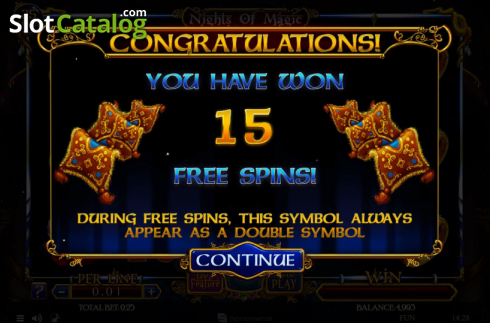Free Spins 1. Nights Of Magic slot