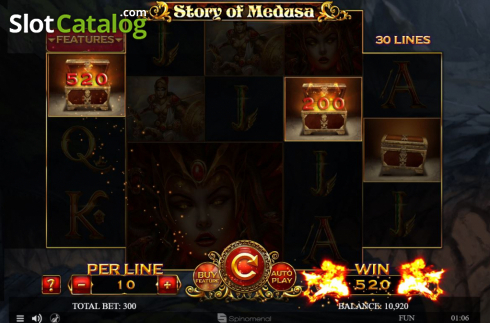 Bildschirm6. Story Of Medusa slot
