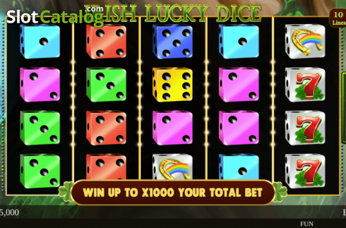 Bildschirm2. Irish Lucky Dice slot