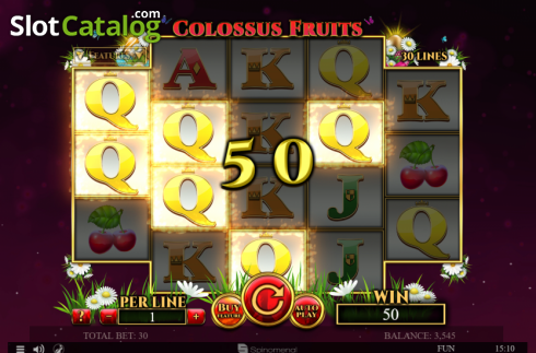 Win Screen 4. Colossus Fruits Easter Edition slot