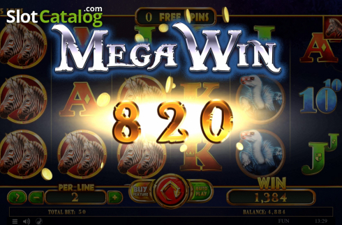 Mega Win. Majestic King Expanded Edition slot