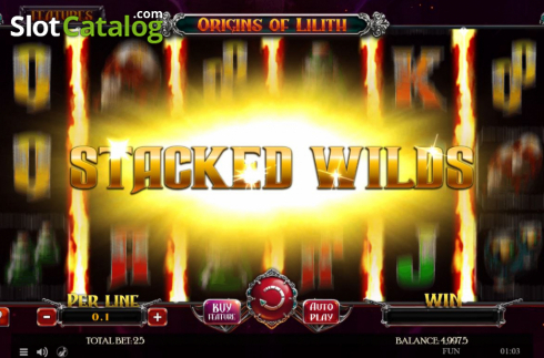 Stacked Wilds. Origins Of Lilith Expanded Edition slot