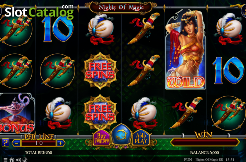 Schermo2. Nights of Magic Expanded Edition slot
