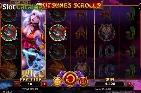 Win Screen. Kitsune's Scrolls Expanded Edition slot