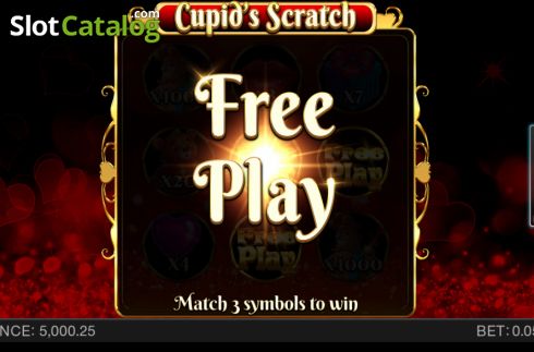 Win screen 2. Cupids Scratch slot
