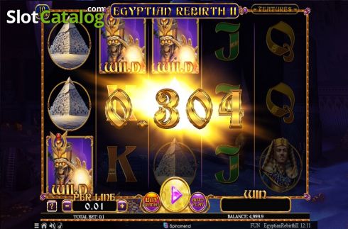 Skärmdump3. Egyptian Rebirth II 10 Lines slot