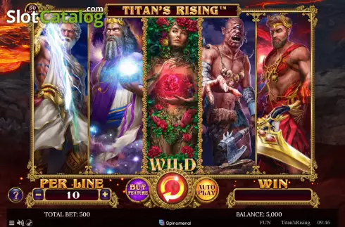 Bildschirm2. Titans Rising slot