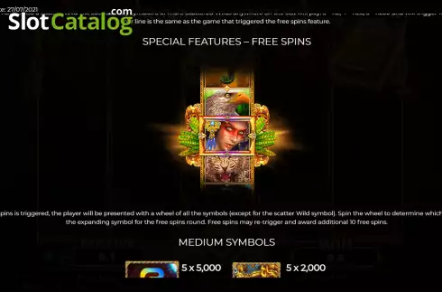 Free Spins Feature screen. Casinobuck Book of Tribes slot