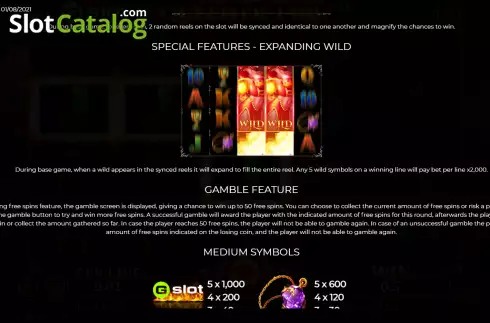 Bildschirm7. Gslot Queen of Fire slot