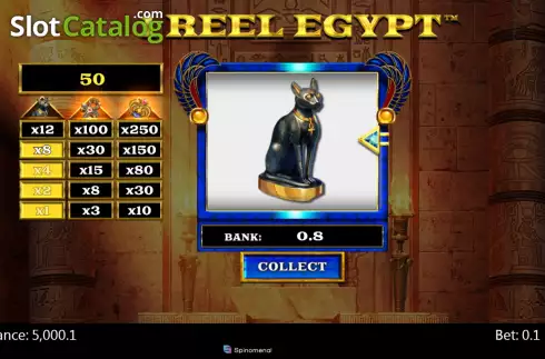 Win screen 2. 1 Reel Egypt slot