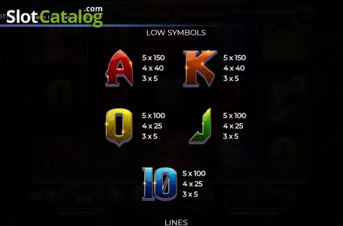 Paytable screen 2. Book Of Horror slot