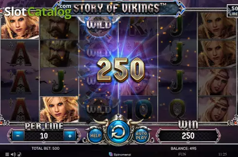 Win screen 2. Story Of Vikings slot