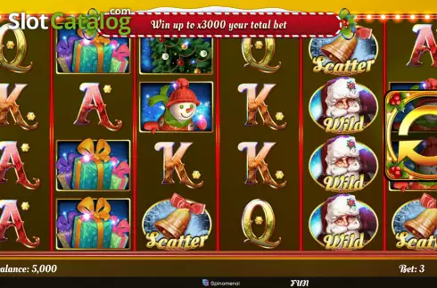 Game Screen. Xmas Collection 30 Lines slot