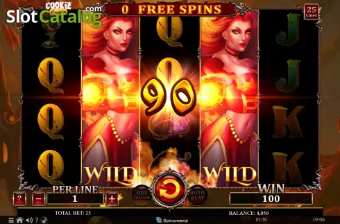 Free Spins. Cookie Casino Queen of Fire slot