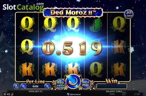 Win screen 2. Ded Moroz II slot