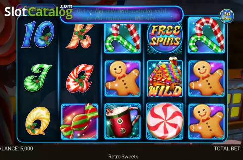 Bildschirm2. Retro Sweets (Retro Gaming) slot